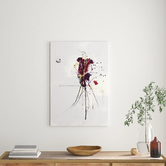 Enigma Bastian Schweinsteiger Graphic Art Print on Canvas