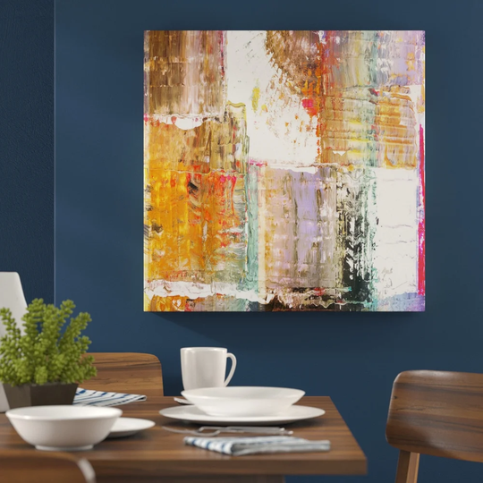 Abstract 992 Graphic Art Print on Canvas