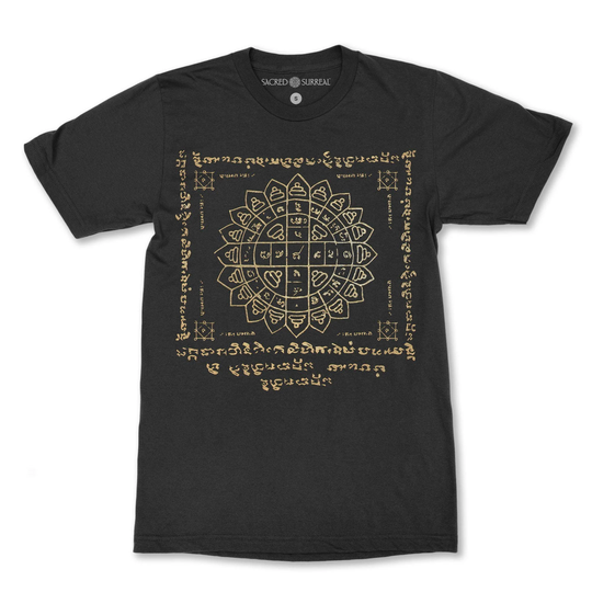 Thai Sak Yant Protection Sacred Ramayana, Khmer Yantra Mandala Buddhist Deity Yoga Power Gift Graphic Art Tee T-Shirt