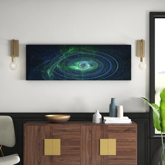 Enigma Panorama Abstract 1083 Graphic Art Print on Canvas