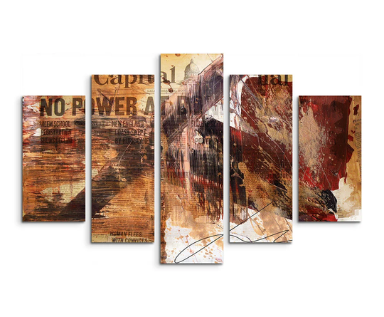 Enigma Abstract 578 Graphic Art Print Multi-Piece Image on Canvas