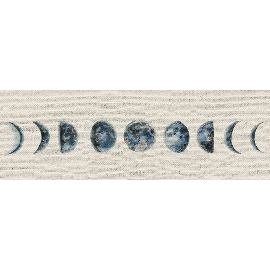Moon Shapes - Wrapped Canvas Graphic Art Print