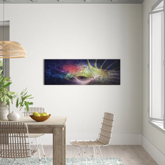 Enigma Panorama Abstract 1195 Graphic Art Print on Canvas