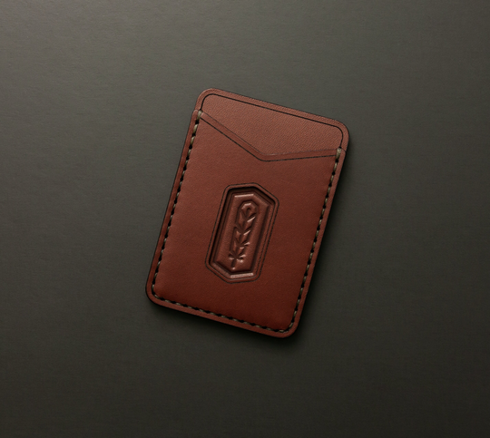 Personalized Men's Minimalist Leather Slim Wallet Engraved