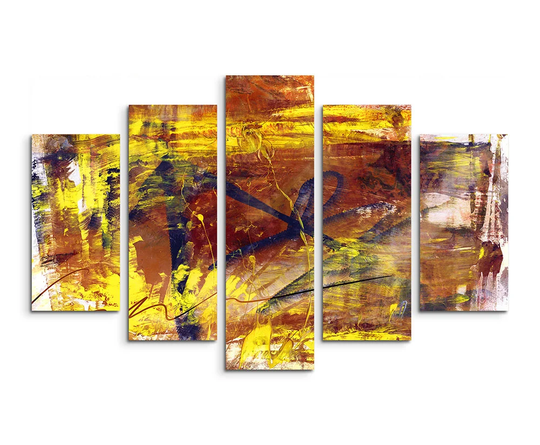 Enigma Abstract 834 Graphic Art Print Multi-Piece Image on Canvas