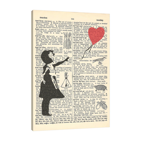 Upcycled Balloon Girl by Banksy - Wrapped Canvas Graphic Art Print