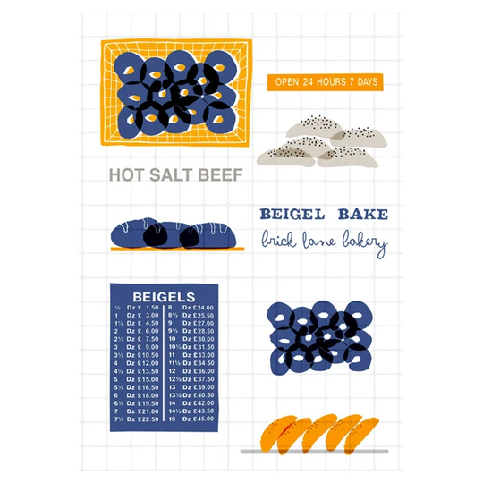 "Beigel Bake" by Fiona Watson Graphic Art Poster