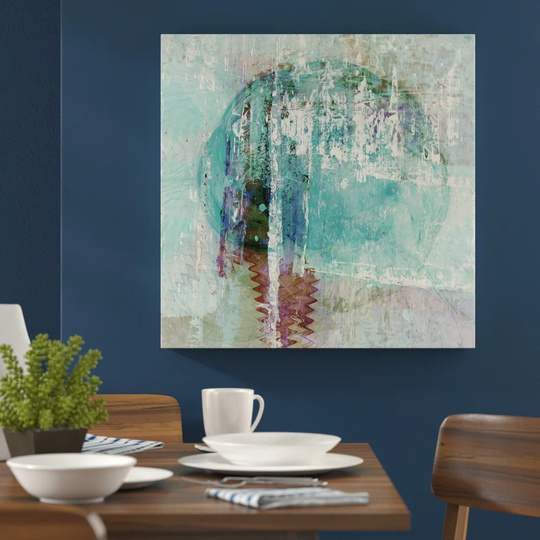 Abstract 1499 Graphic Art Print on Canvas