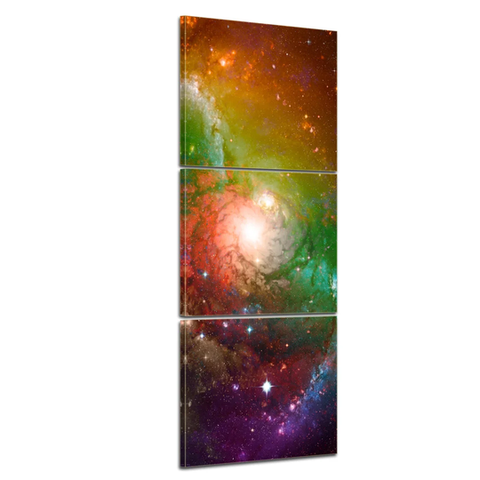 Spiral Galaxy II 3-Piece Graphic Art on Canvas Set