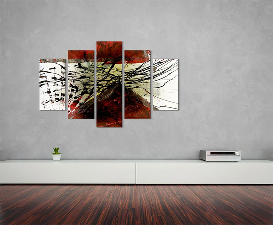 Enigma Abstract 711 Graphic Art Print Multi-Piece Image on Canvas