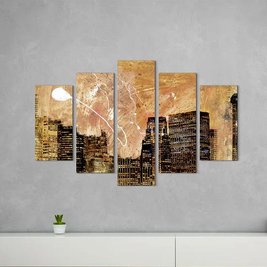 Enigma Abstract 844 Graphic Art Print Multi-Piece Image on Canvas