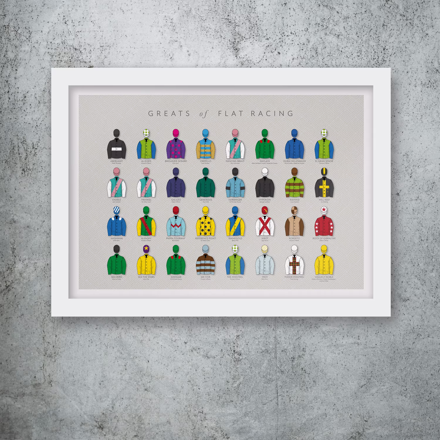 Greats Of Flat Racing Poster Print