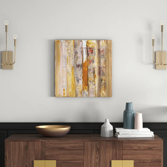 Abstract 591 Graphic Art Print on Canvas