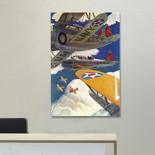 U.S. Navy - Wrapped Canvas Graphic Art Print