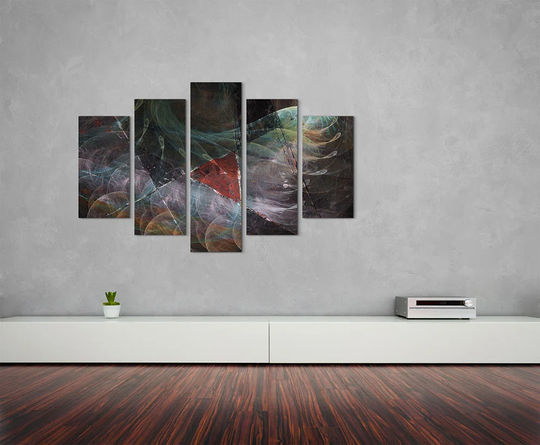 Enigma Sculpture Abstract 1294 Graphic Art Print Multi-Piece Image on Canvas
