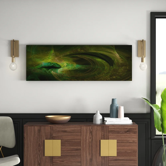 Enigma Panorama Abstract 1074 Graphic Art Print on Canvas