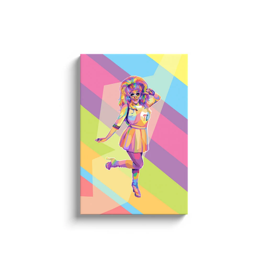Rupauls Drag Race | Trixie Mattel Professional Wpap Style Wall Canvas Wrap Queen