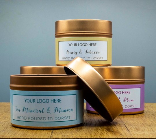 Custom Labelling, Bespoke White Personalised Your Logo Here, Small & Large Orders, Designed By Kat Busby