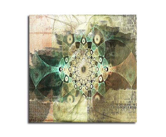 Enigma Abstract 480 Graphic Art Print on Canvas