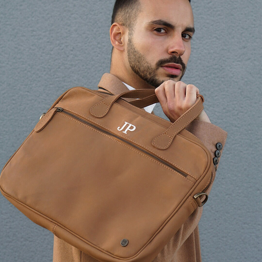 Personalized Compact Soft Leather Laptop Case - 13