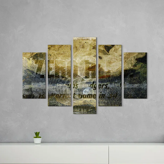 Enigma Sculpture Abstract 1031 Graphic Art Print Multi-Piece Image on Canvas
