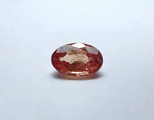 Natural Oval Shape Padparadscha Sapphire Unheated Gemstone For Making Jewellery