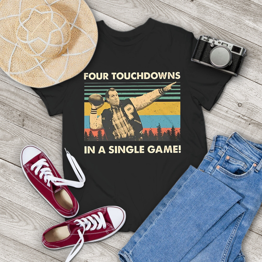 Four Touchdowns in A Single Game Vintage T-Shirt, Married With Children Shirt, Al Bundy Rugby Gift Tee For You & Family