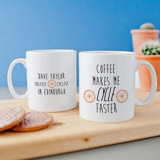 Funny Cyclist Gift - Mug For Cyclists Swimmers Runners