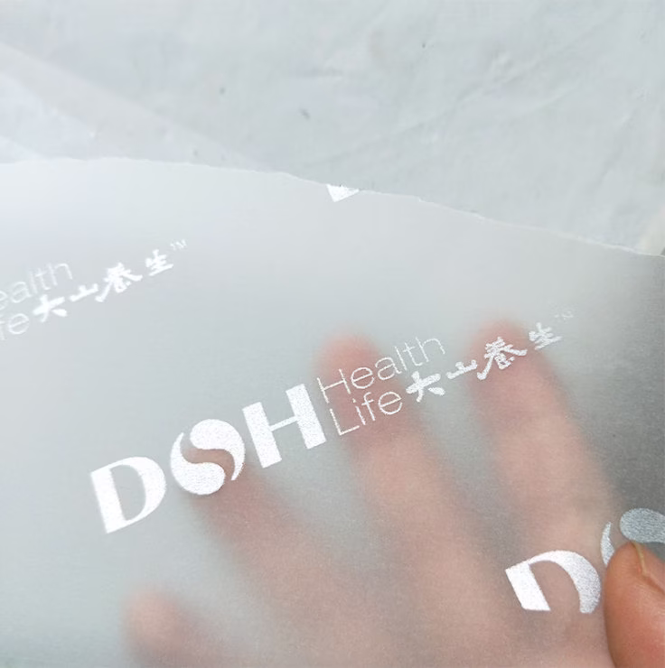 Custom Tissue Paper 500Pcs/White Print White Logo