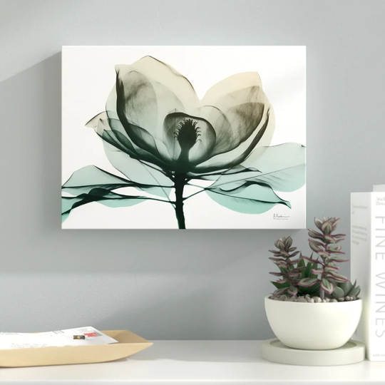 Emerald Magnolia 2 - Wrapped Canvas Graphic Art Print on Canvas