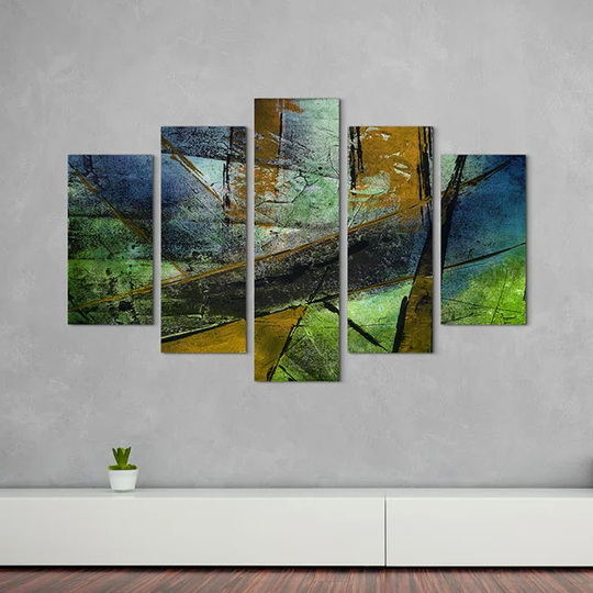 Enigma Abstract 979 Graphic Art Print Multi-Piece Image on Canvas