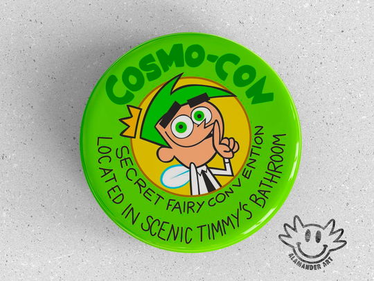 Fairly Odd Parents "Cosmo-Con" Pinback Button - 1.5