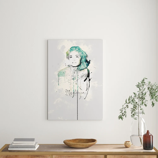 Enigma Madonna Graphic Art Print on Canvas