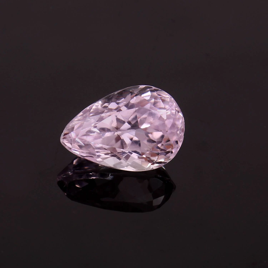 Dazzling Natural Kunzite Faceted Pear Shape 16.8x11.4 Mm Gemstone