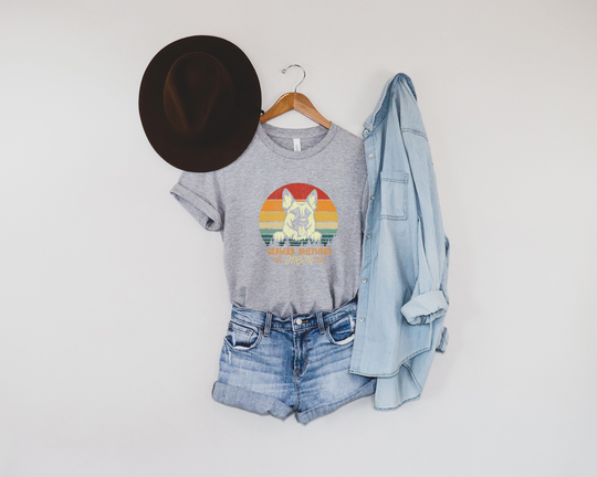 Retro German Shepard Mom Shirt