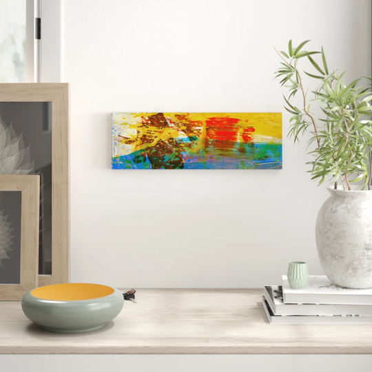 Enigma Panorama Abstract 541 Graphic Art Print on Canvas