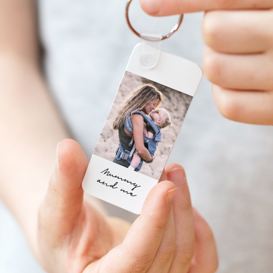 Photo Keyring - Colour Swatch Personalised Keychain Gift