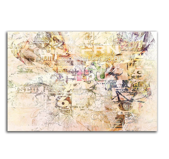 Enigma 461 Abstract Graphic Art Print on Canvas