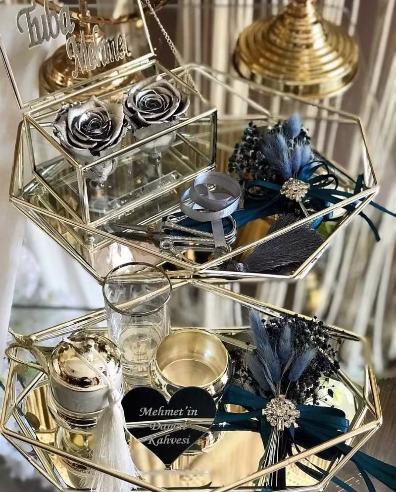 Personalized Nikkah Ring Plate, Tray, Holder, Wedding Engagement Custom Decoration