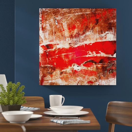 Abstract 928 Graphic Art Print on Wrapped Canvas