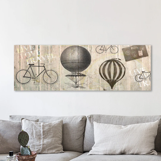 Live Love Travel by Kimberly Allen - Wrapped Canvas Panoramic Graphic Art Print