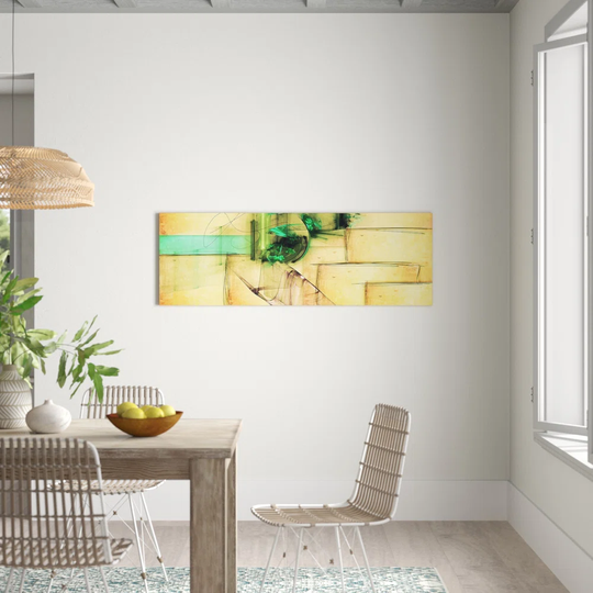 Enigma Panorama Abstract 206 Graphic Art Print on Canvas