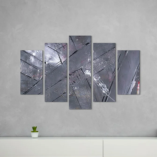 Enigma Abstract 858 Graphic Art Print Multi-Piece Image on Canvas