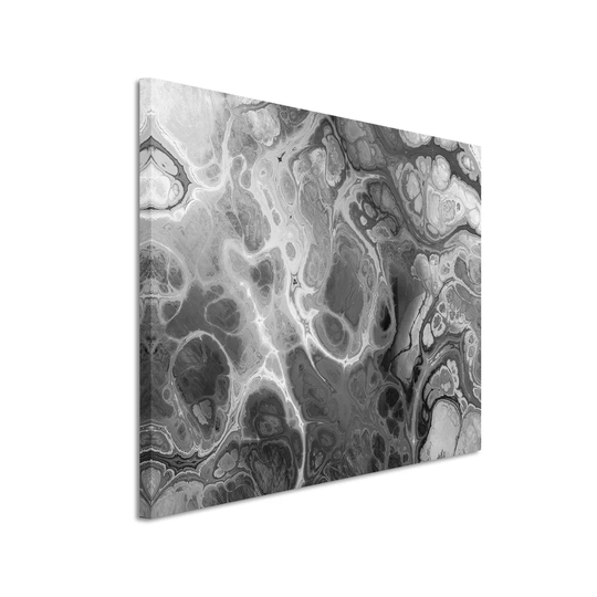 Abstract Waves Graphic Art Print on Canvas