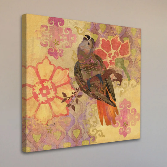 Parrots of Barcelona by Evelia - Wrapped Canvas Graphic Art Print