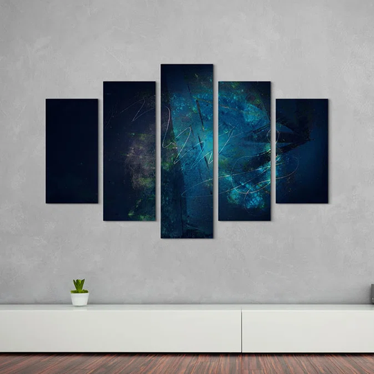 Enigma Abstract 805 Graphic Art Print Multi-Piece Image on Canvas
