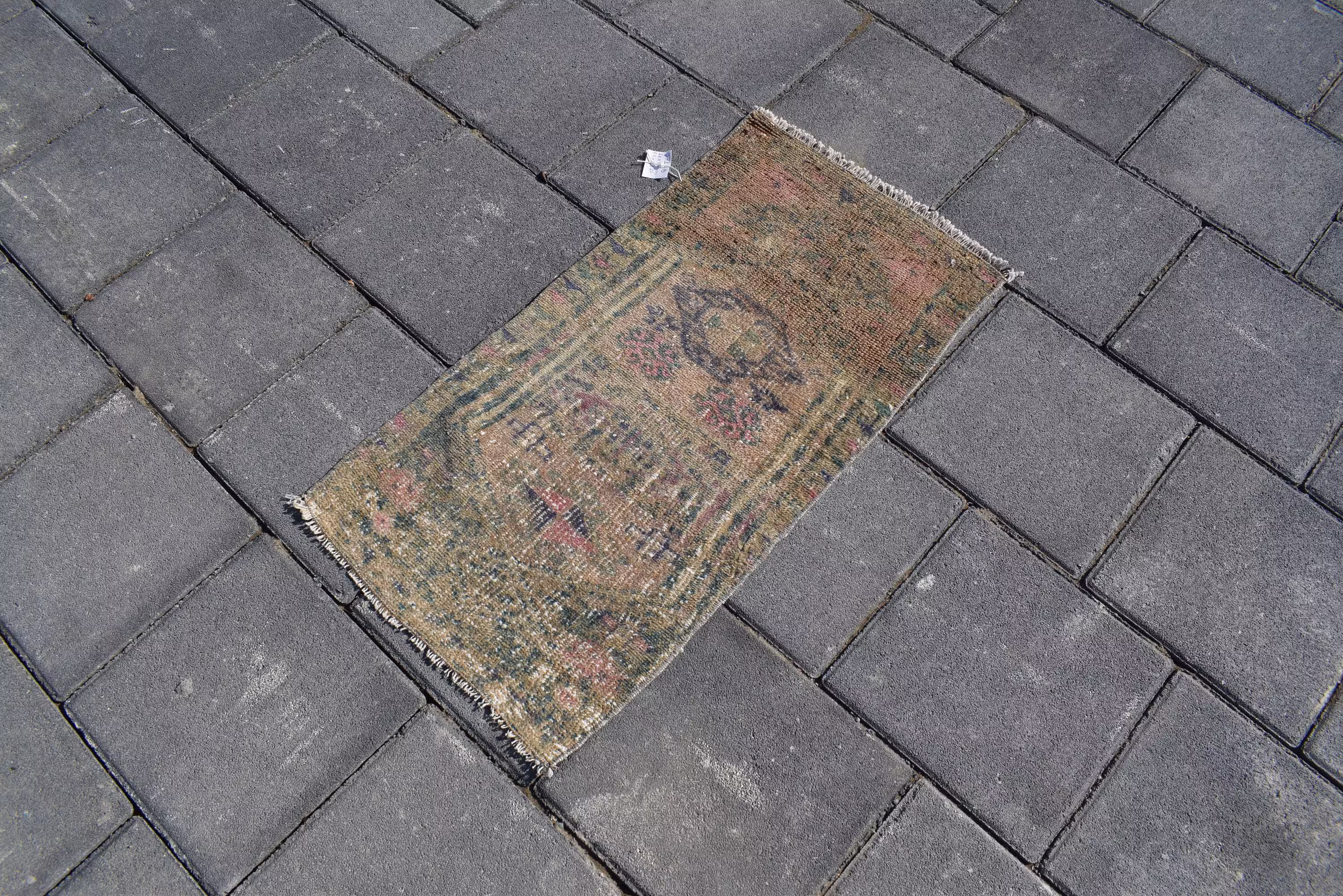 Turkey Small Rug, Turkish Mini Rug, Bath Rug, Boho Rug, Doormates, Handmade Rug, Small Gift Size Rug, 1'5x2'8 Ft, 571-B, 1x3 Rugs