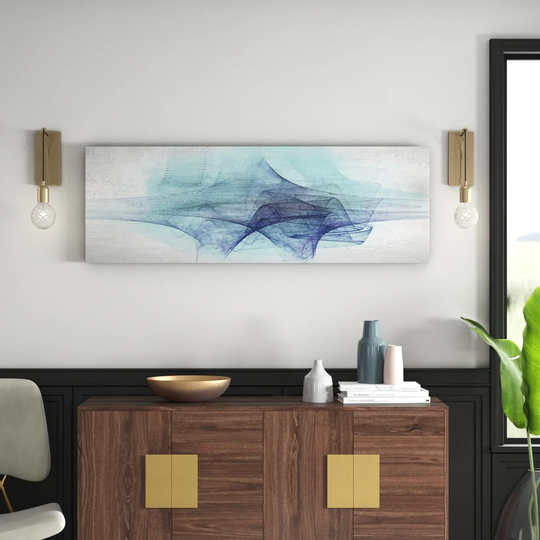 Enigma Panorama Abstract 1067 Graphic Art Print on Canvas