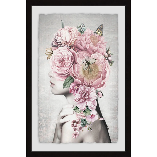 Floral Hair by Julia Posokhova - Picture Frame Graphic Art Print on Paper