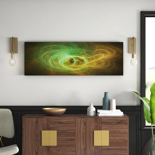Enigma Panorama Abstract 1293 Graphic Art Print on Canvas